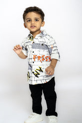 Gusto Newborn Full-Sleeve  Collared Shirt